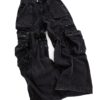 WASHED DENIM CARGO PANTS<br>立體口袋水洗牛仔褲