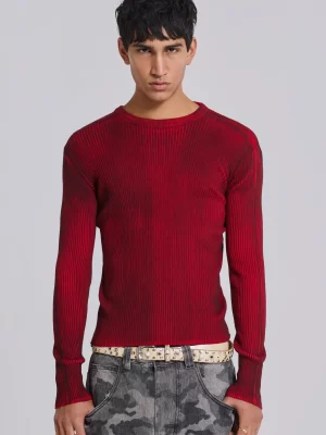 JADED LONDON<br>Red Scrape Knit