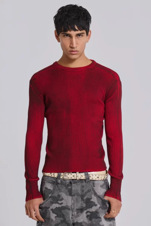 JADED LONDON<br>Red Scrape Knit